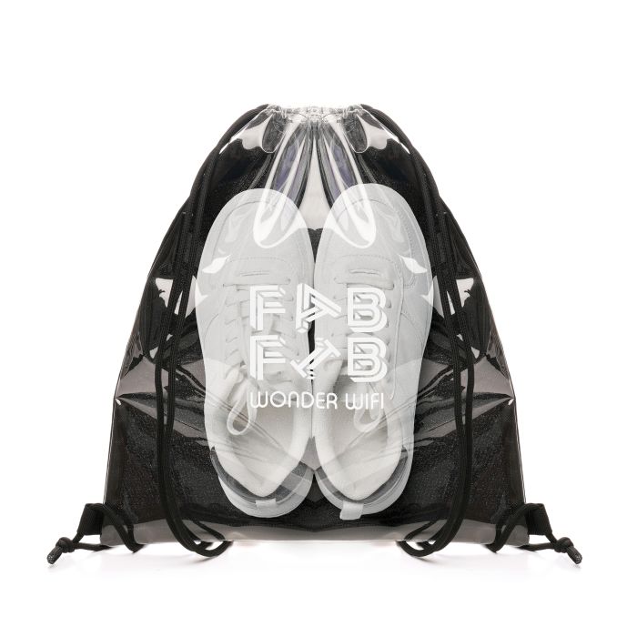 Transparent Fabric Drawstring Bag